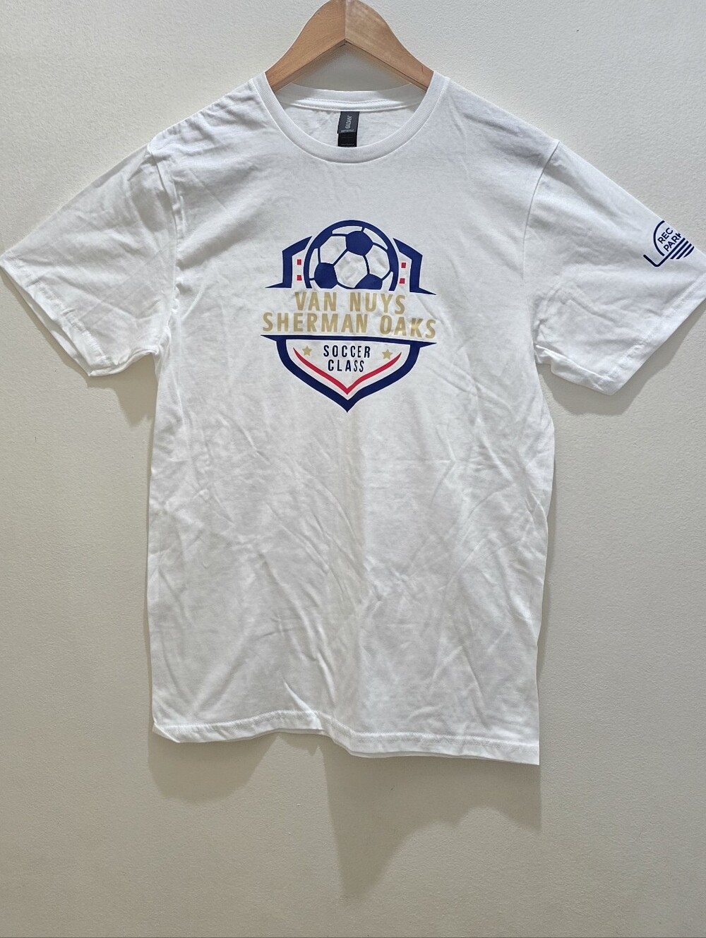 White Van Nuys Sherman Oaks Soccer Class Graphic T‑Shirt